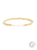 Gold Plated Stretch Bead Bracelet