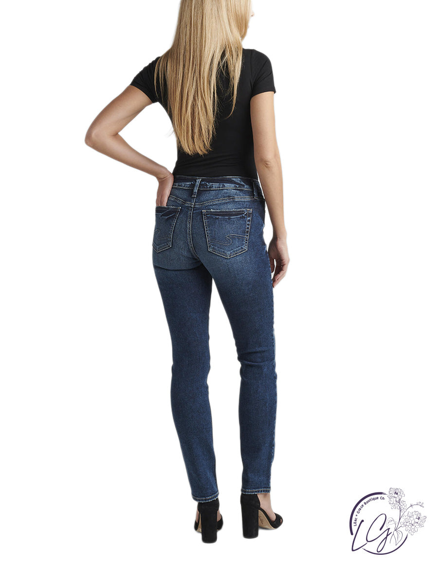 Suki Mid Rise Straight Leg Jeans By Silver Jeans