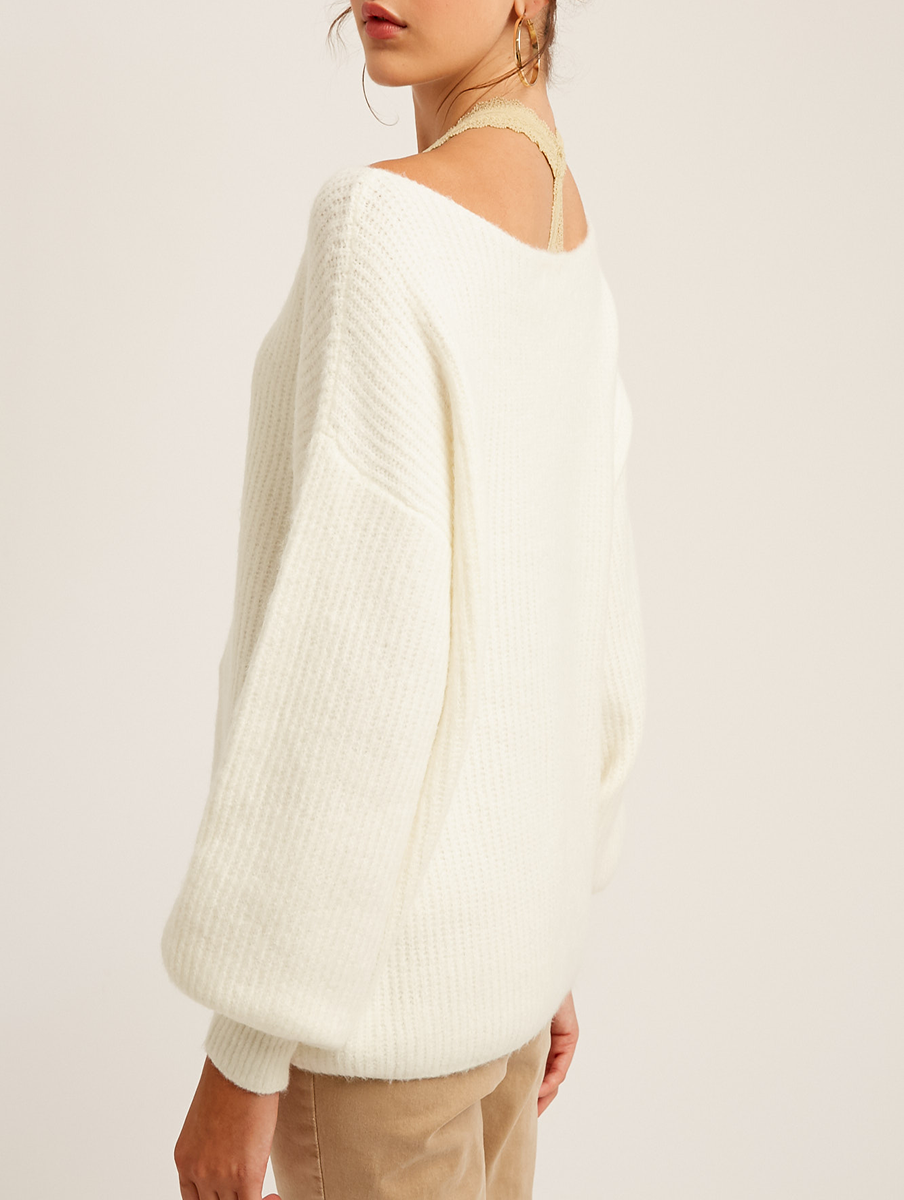 Find You Later Ribbed Sweater