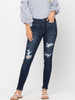 Curvy Lilly Mid-Rise Destroyed Skinny by Judy Blue