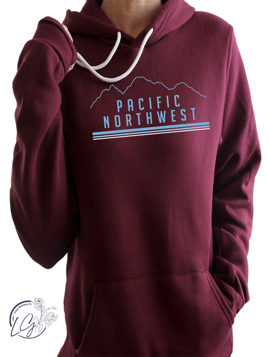 The Great Pacific Northwest Sweatshirt in Maroon