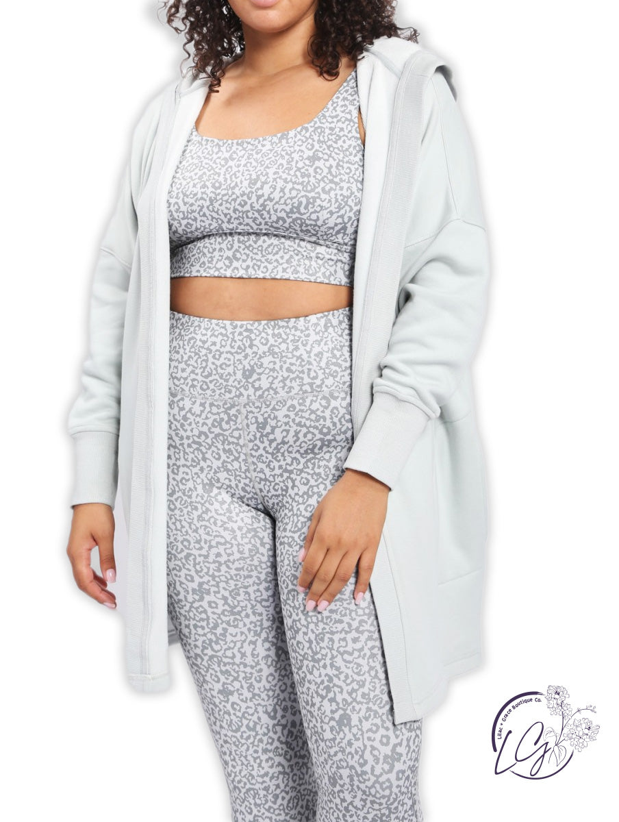 Curvy Longline Cardigan with Fleece Lining