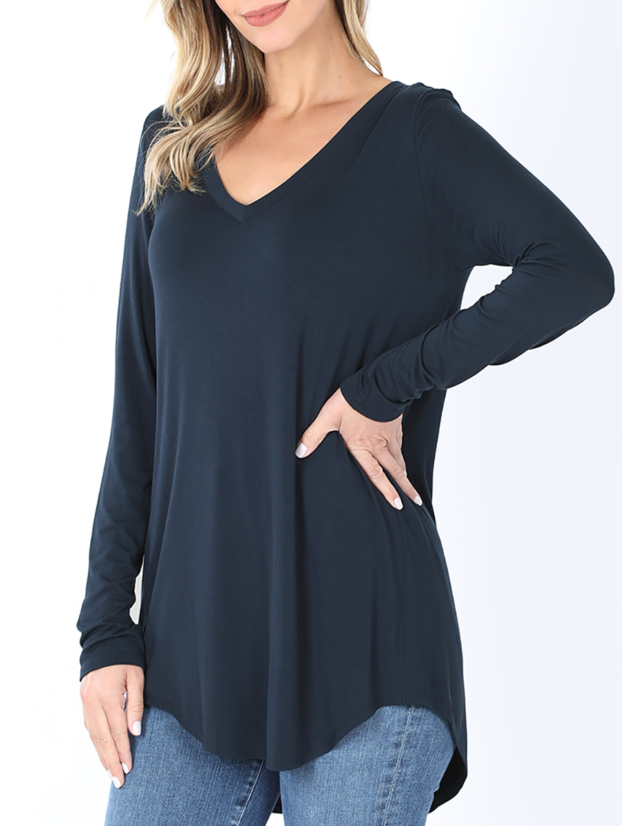 Must Have V-Neck Long Sleeve