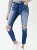 Nikki High-Rise Distressed Skinny Jean by KanCan