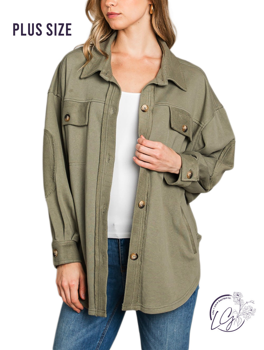 Curvy Comfortable and Chic Shacket