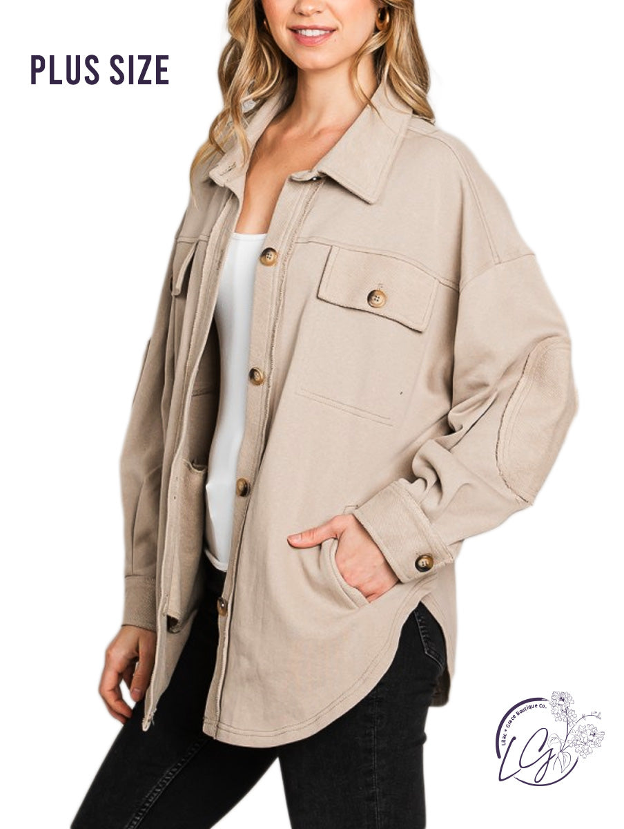 Curvy Comfortable and Chic Shacket