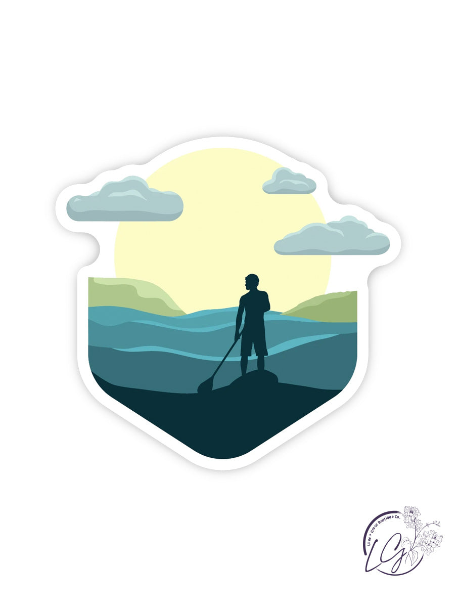 Paddleboarding Sticker