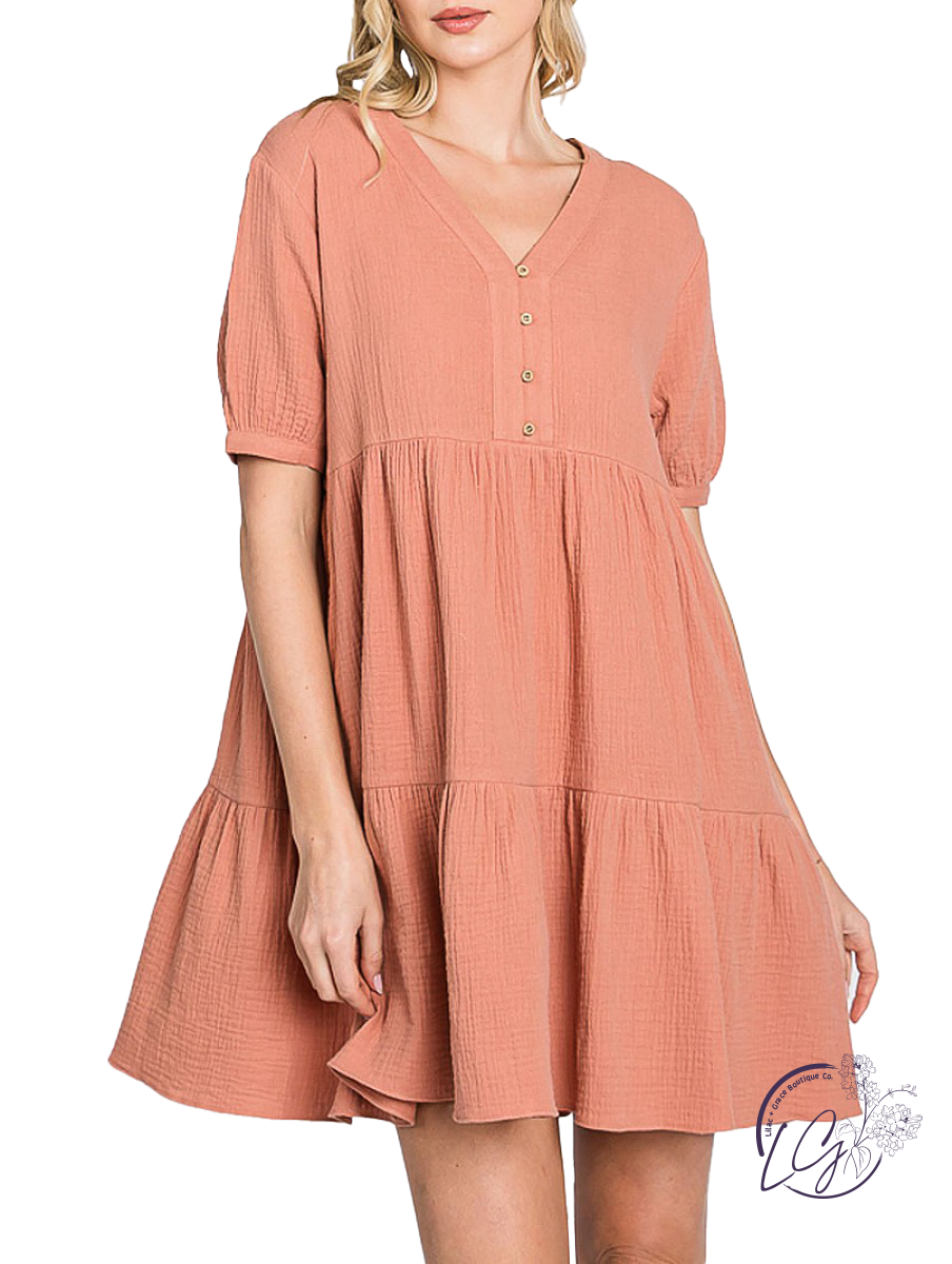 Natural Confidence Tiered Dress