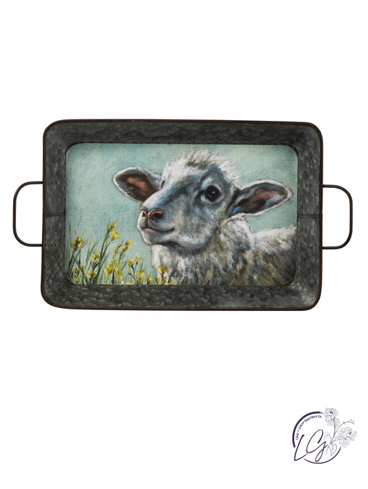 Serving Tray- Sheep And Cow