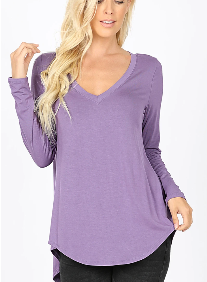 Must Have V-Neck Long Sleeve