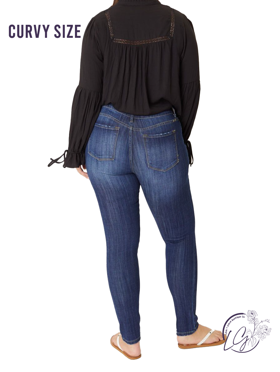 Curvy Kaitlynn Mid-Rise Skinny by KanCan