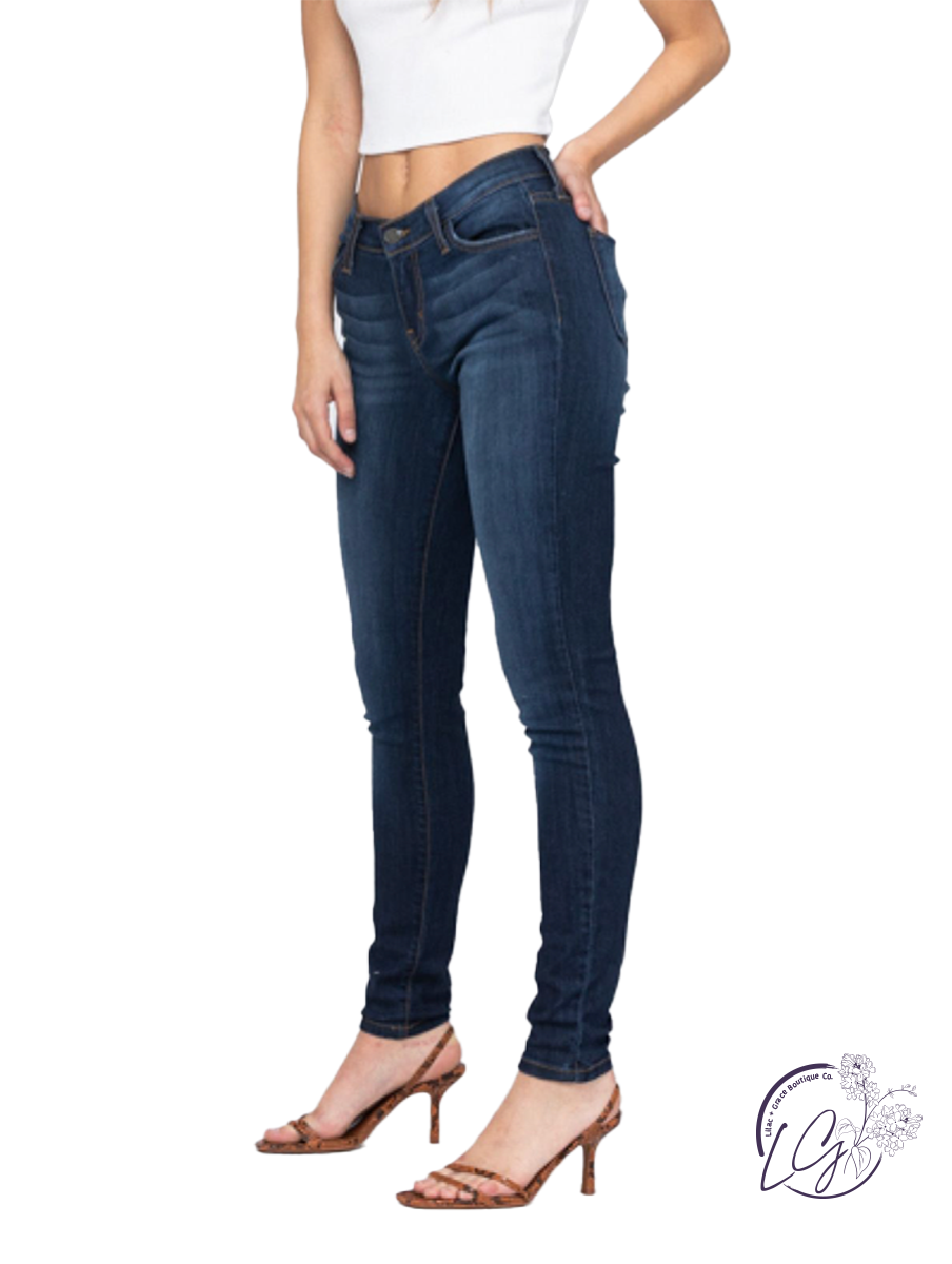 Gracie Mid-Rise Basic Skinny by Judy Blue