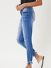 Sierra Mid Rise Distressed Ankle Skinny Jean by KanCan