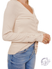 Oh So Sweet Cinched Drawstring Long Sleeve