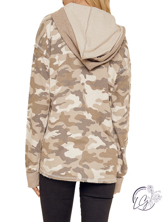 Where Are You Camo Quarter Zip