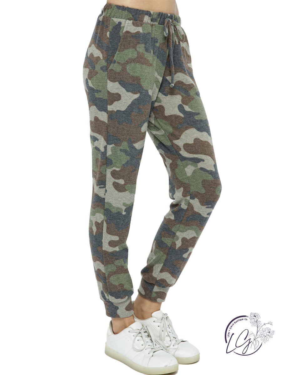 Time To Go Camo Joggers