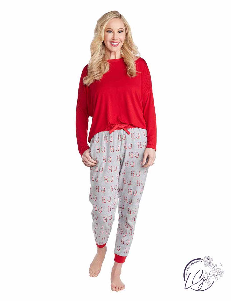 WOMENS HOLIDAY PJ SET