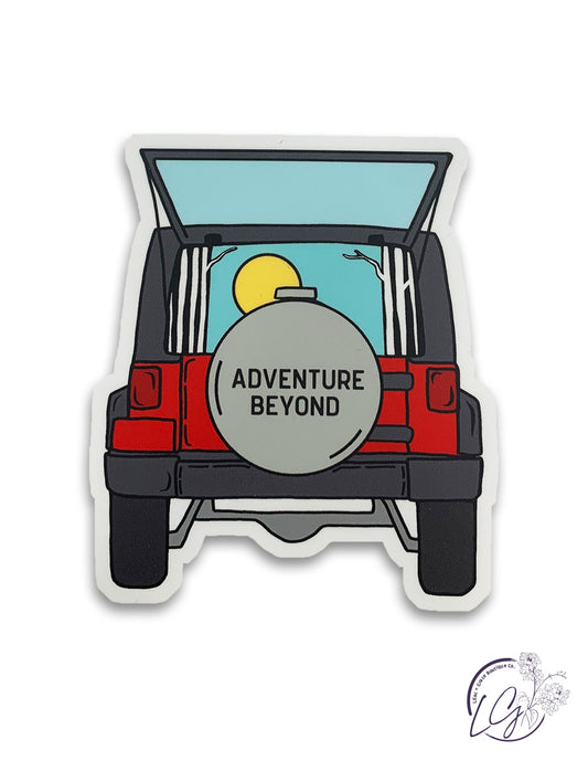 Adventure Jeep Sticker