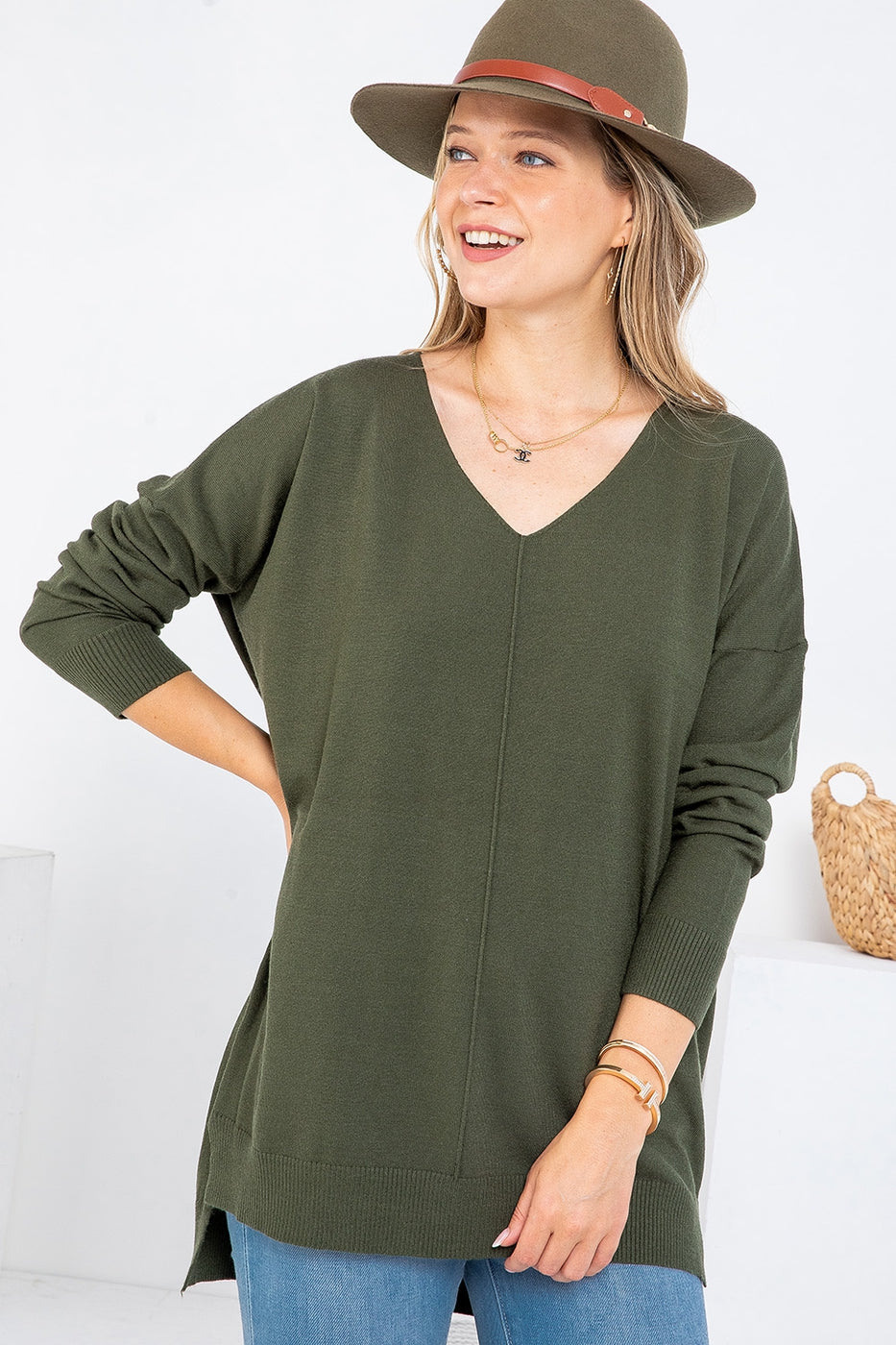 Day Dreamer V-Neck Sweater