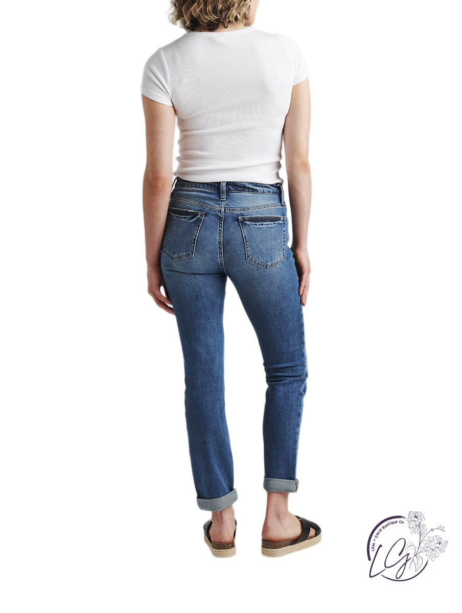 Beau Mid Rise Slim Leg Jeans