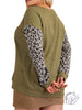 Curvy Rumors of Love Leopard Print Long Sleeve