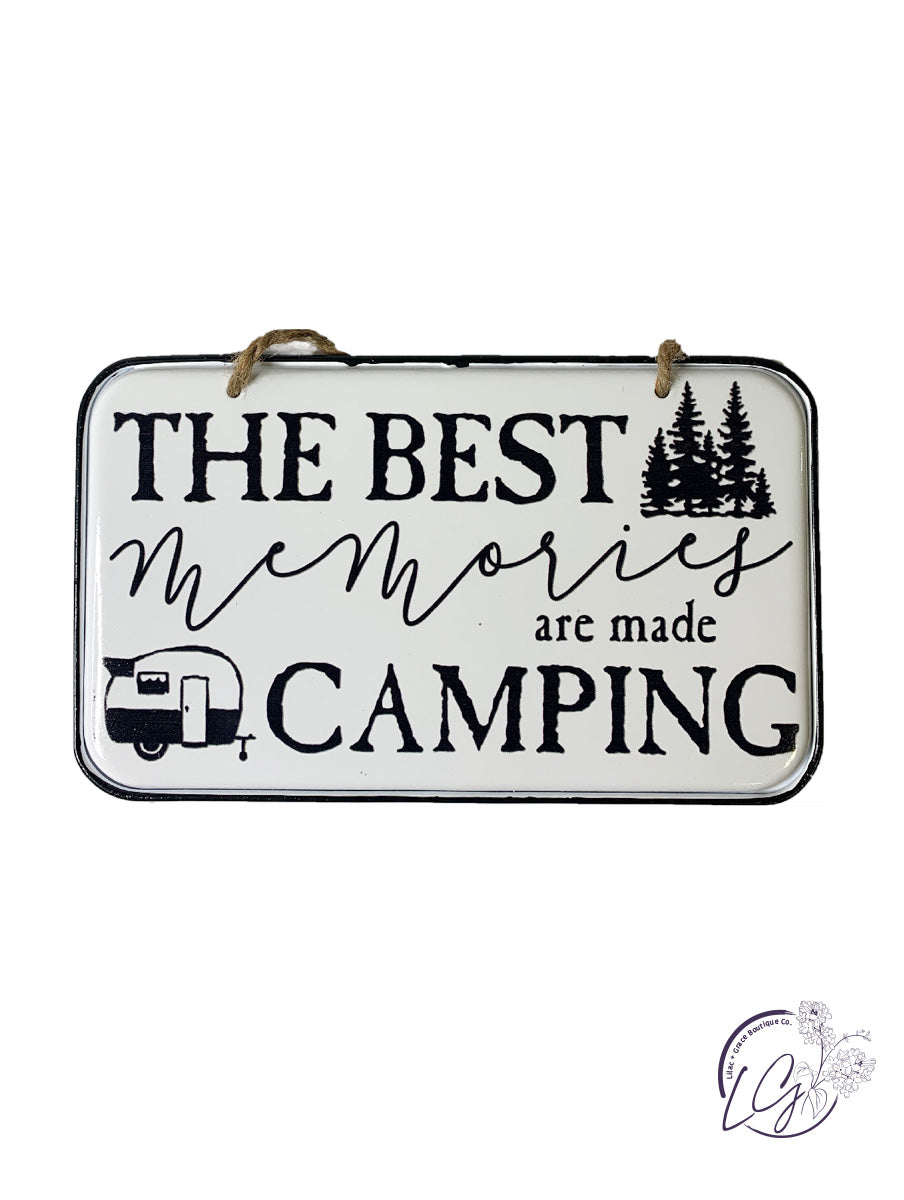 METAL CAMPER WALL SIGN