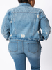 Curvy Bethany Denim Jacket by KanCan