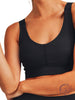 Micro Ribbed Lycra-Blend Sports Bra