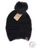 Super Soft Matching Fur Pom CC Beanie