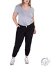 Curvy High-Rise Essential Cuffed Joggers