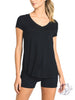 Longline Deep V-Neck Pocket Shirt