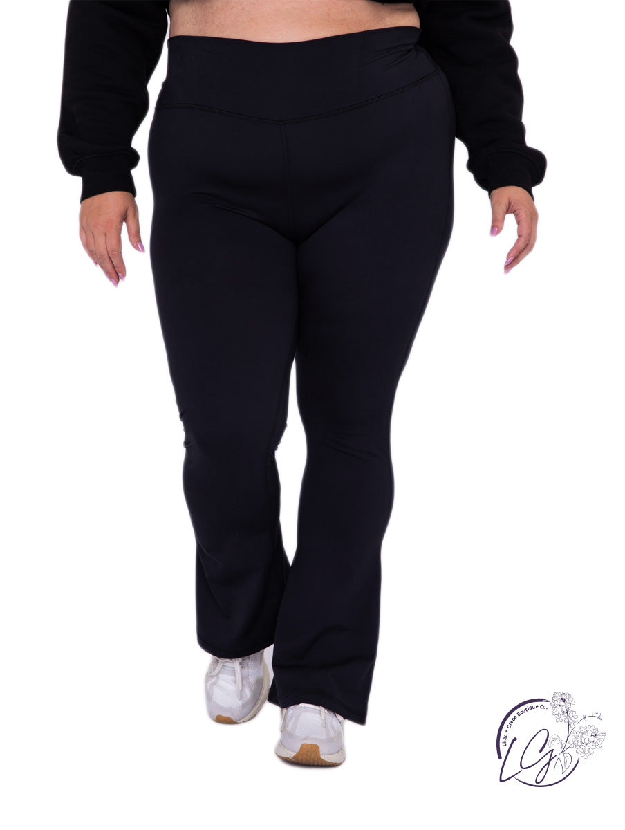 Curvy Venice High-Waist Flare Leggings