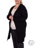 Curvy Hooded Cardigan with Pockets