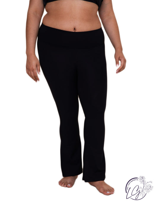 Curvy High-Rise Flare Leggings