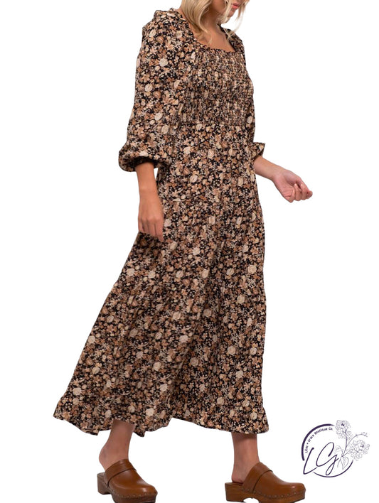 Going with the Flow Floral Maxi Dress