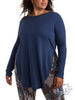 Curvy Different Times Long Sleeve with Side Slits