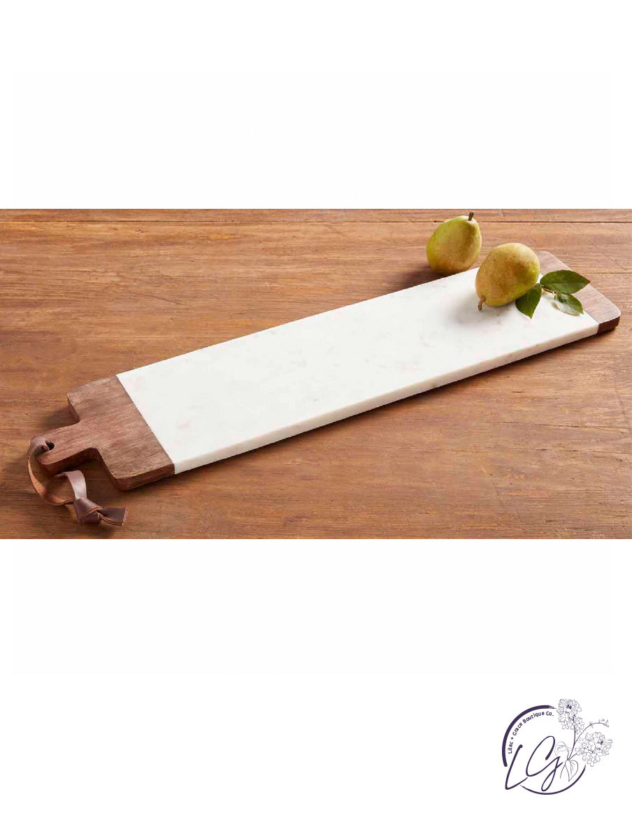 LONG WOOD & MARBLE BOARD