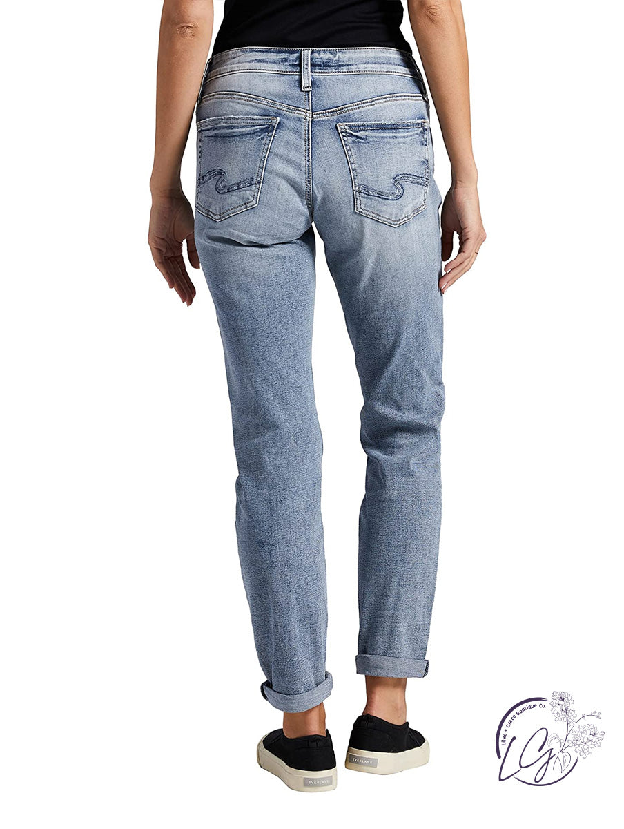 Boyfriend Mid-Rise Button Fy by Silver Jeans