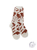 Cow Print Cozy Crew Socks