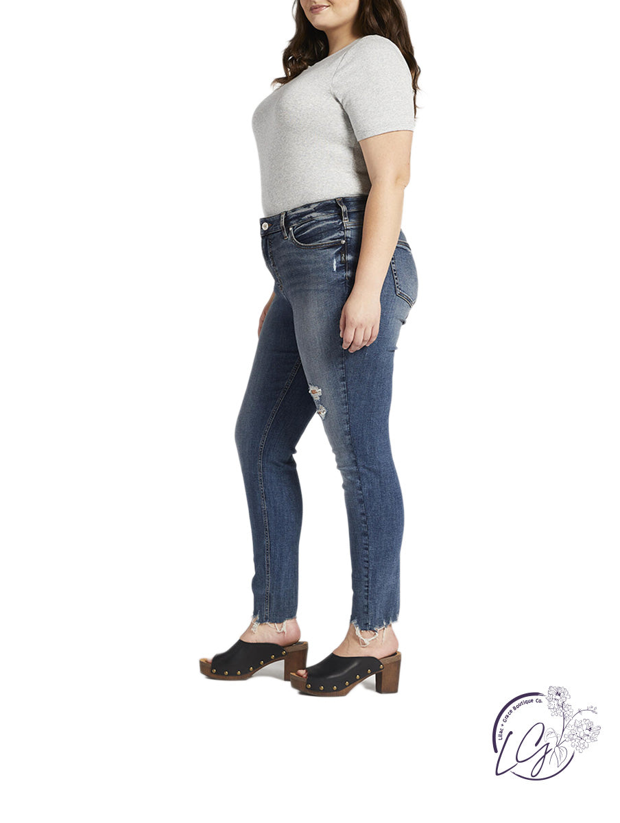 Curvy Suki Mid Rise Skinny Jeans