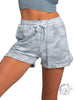 Too Fine Camo Drawstring Shorts