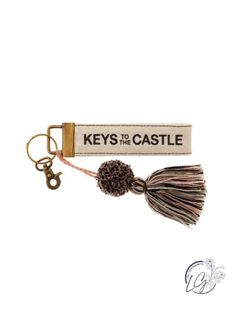 Canvas Tassel Keychains