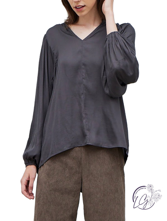 Wrong Time V-Neck Blouse