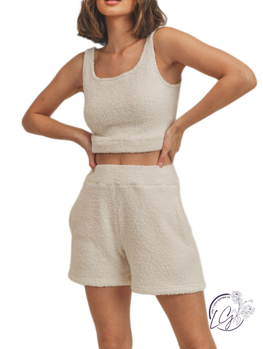 Cozy Knit Cropped Tank Top