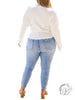 Curvy Mabel High-Rise Button Fly Skinny by Judy Blue