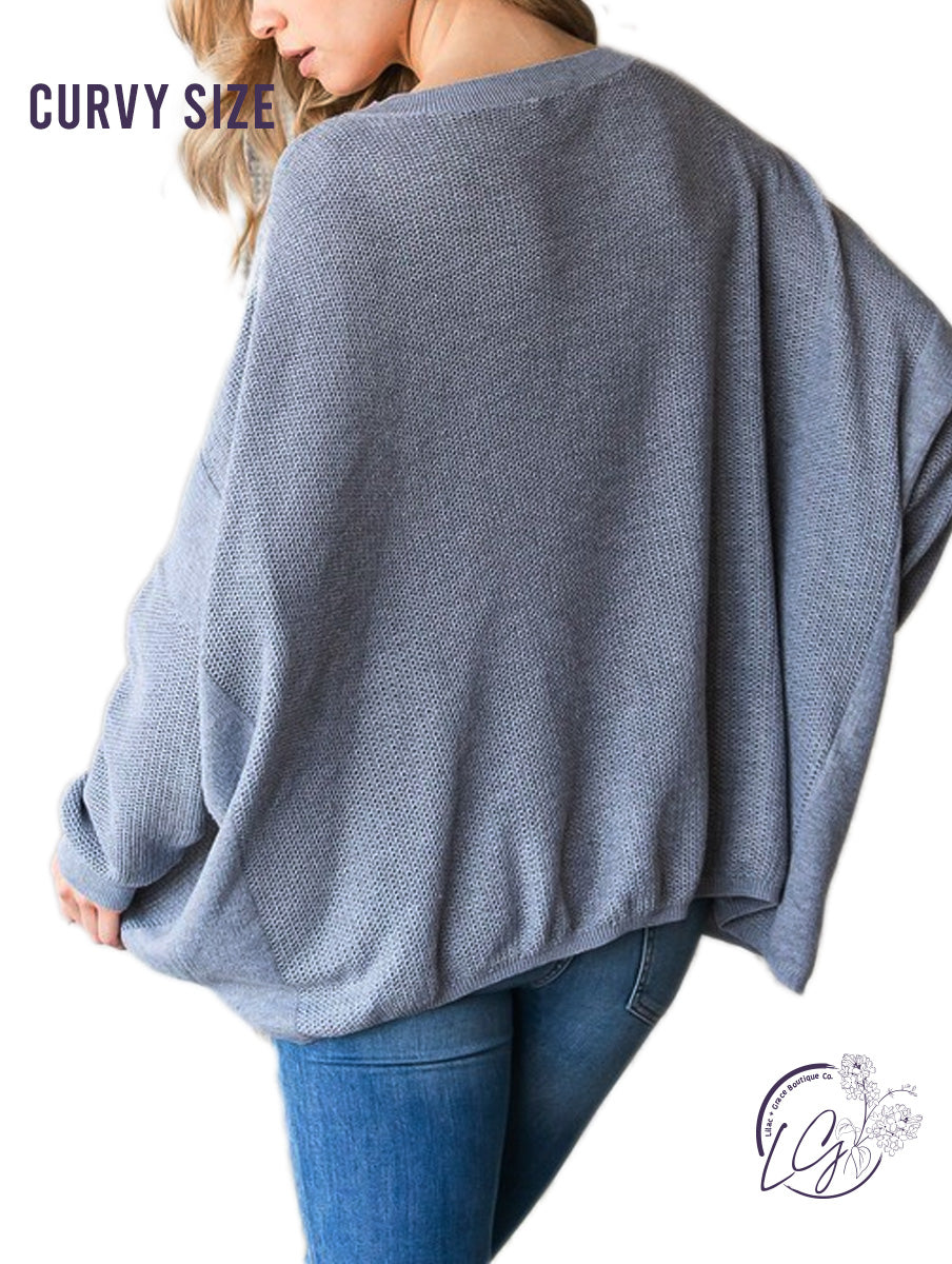 Curvy Cloud Comfort Oversized Sweater