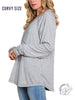 Curvy SUPER SOFT RAGLAN TOP WITH STITCH DETAILS