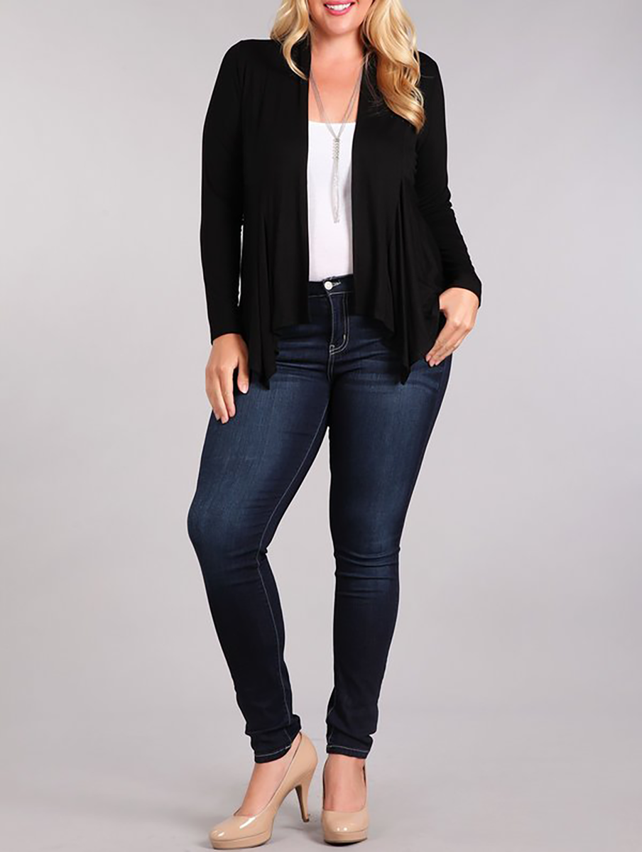 Curvy What a Look Open Cardigan