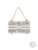 DOG PAW WELCOME SIGN