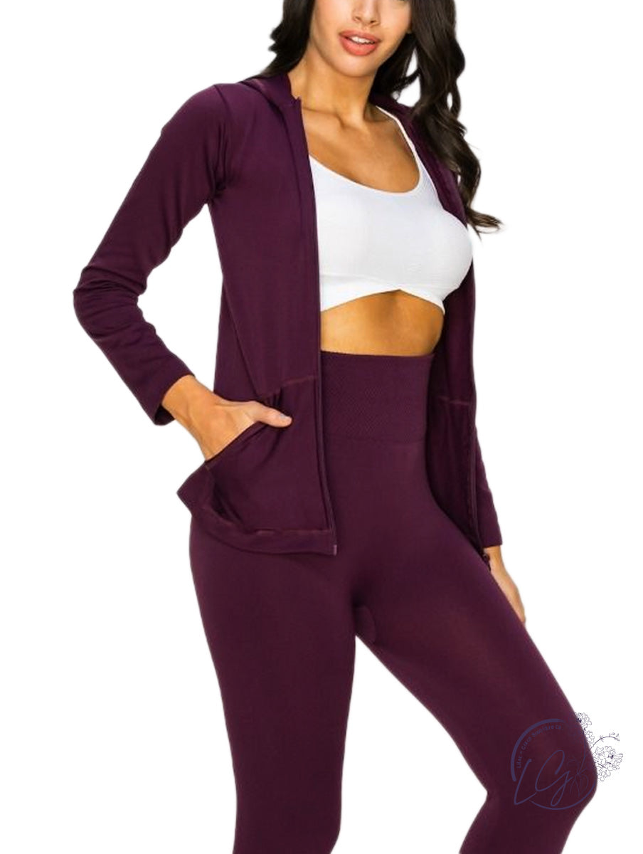 Seamless fleece Lined Hoodie